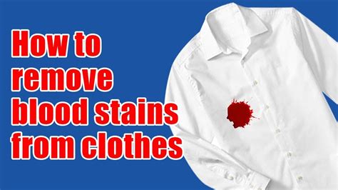 can i remove fake blood from clothes|blood in clothing remove tricks.